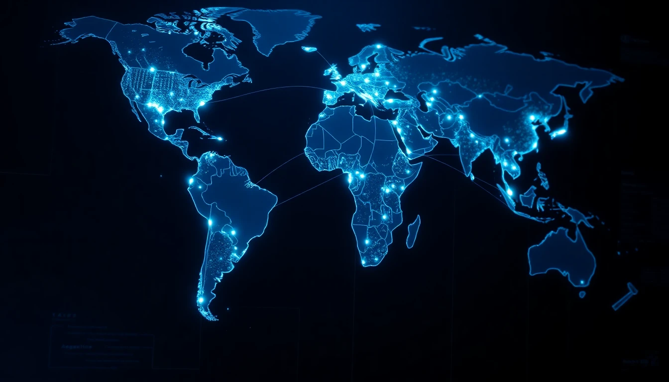 Mapa de la presencia regional de Greencor S.A.